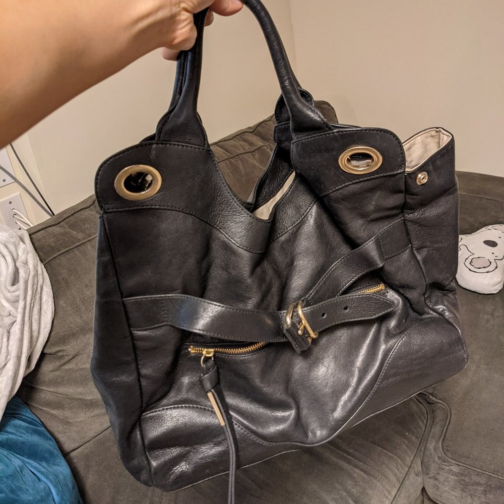 Foley + Corinna Leather Large Shoulder Bag